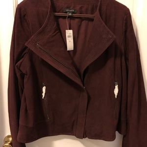 Ann Taylor Leather Suede Jacket - NWT -  $348